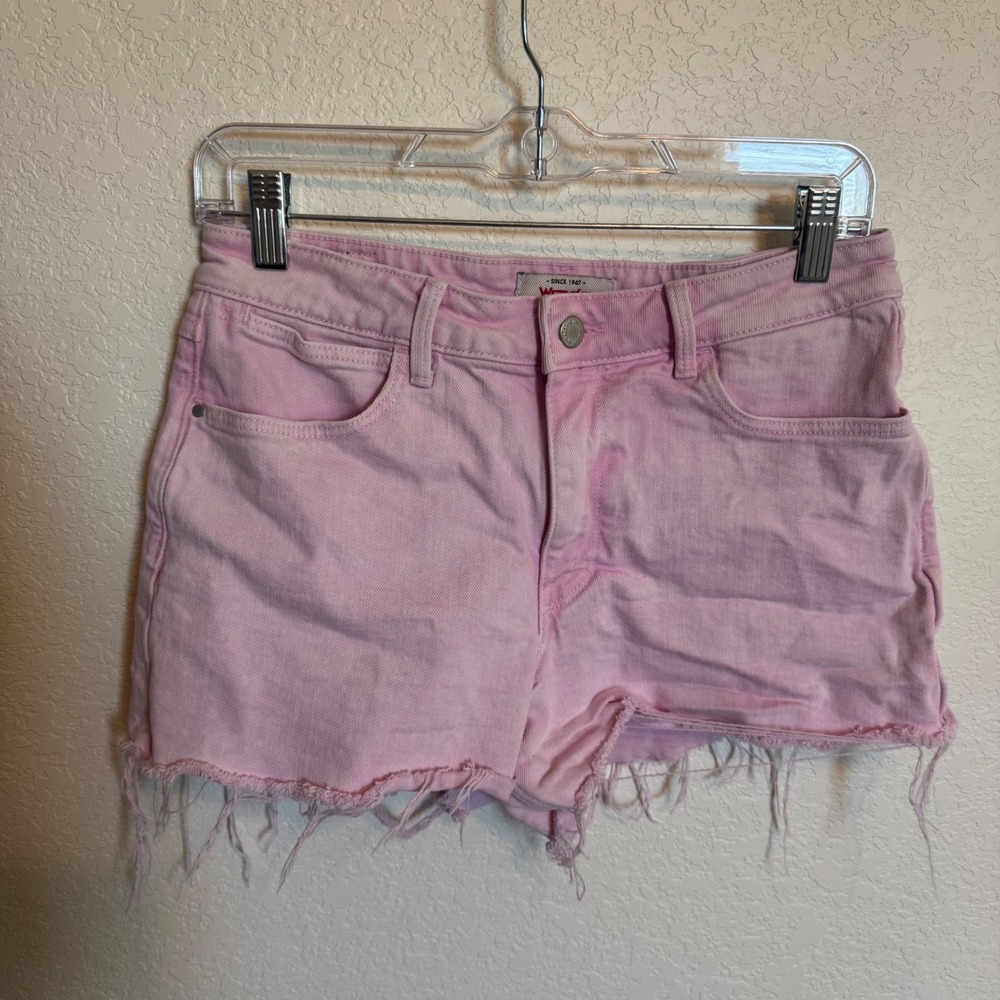 Western Boho Coastal Cowgirl Wrangler Cutoff Shorts Size 2 Pink